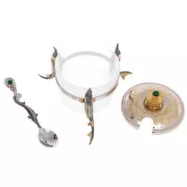 Икорница "ВДНХ" с ложечкой, Златоуст