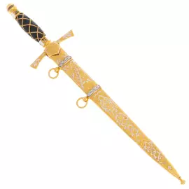 Кортик сувенирный "Морской" на подставке, Златоуст