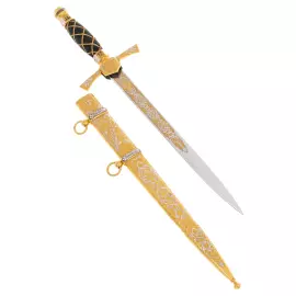 Кортик сувенирный "Морской" на подставке, Златоуст