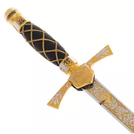 Кортик сувенирный "Морской" на подставке, Златоуст