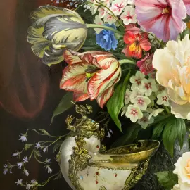 Авторская картина маслом "Летний букет"