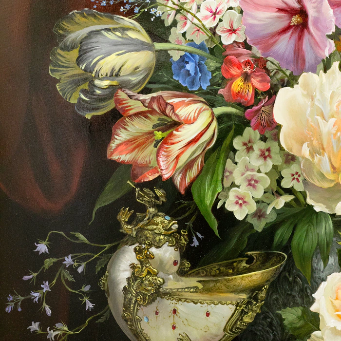 Author's oil painting "Summer Bouquet"