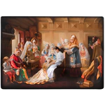 Ларец "Убор невесты" Шиковная, Федоскино