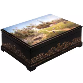 Ларец "Московский дворик" Городилин, Федоскино