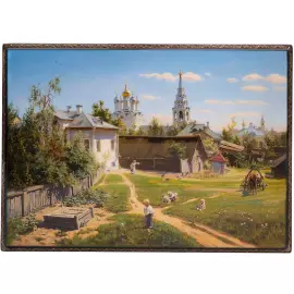 Ларец "Московский дворик" Городилин, Федоскино