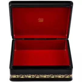 Шкатулка "Попугаи" Голубенкова, Федоскино