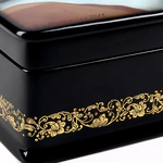 Шкатулка "Попугаи" Голубенкова, Федоскино