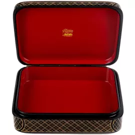 Шкатулка "Бокал вина" Павлова, Федоскино