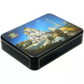 Шкатулка "Владивосток" Борисов, Федоскино