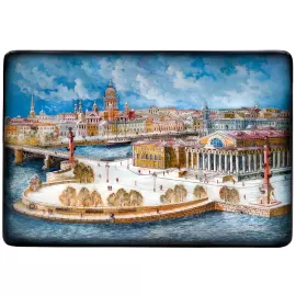 Шкатулка "Санкт-Петербург" Ларишев, Федоскино