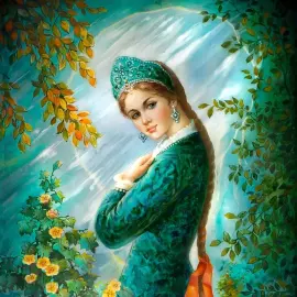 The box "Mistress of the Copper Mountain" Belovodova, Fedoskino