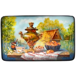 Шкатулка "На даче" Трошина, Федоскино