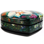 Шкатулка "У окошка" Сапруненко, Федоскино