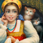 Шкатулка "У окошка" Сапруненко, Федоскино