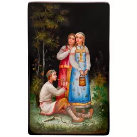 The box "Lelya's Song" by Volokhin, Fedoskino