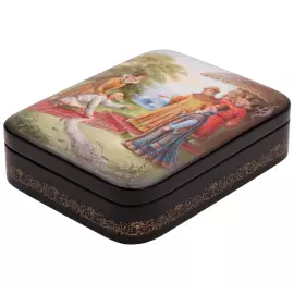 The box "The Tale of the Fisherman and the fish" by Deryuzhenko, Fedoskino