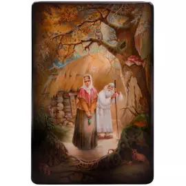 The box "For the love potion" by Kiselyov, Fedoskino