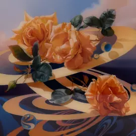 Pavlov's Melody of Roses box, Fedoskino