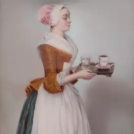 Shokoladnitsa box by Deryuzhenko, Fedoskino