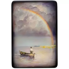 The Rainbow jewelry box by Kuznetsov, Fedoskino