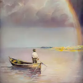 The Rainbow jewelry box by Kuznetsov, Fedoskino