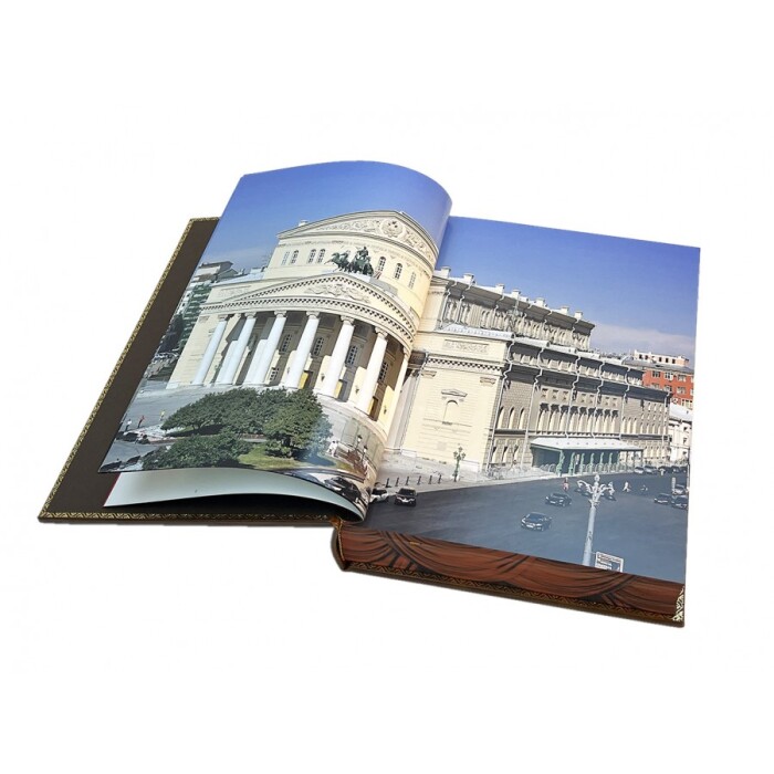 Книга в кожаном переплете "Большой" на подставке