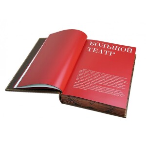 Книга в кожаном переплете "Большой" на подставке