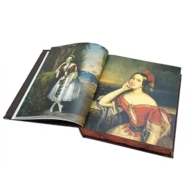 Книга в кожаном переплете "Русский театр 1824-1941" в коробе