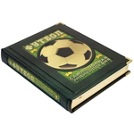 The leather-bound book "Football. The most complete encyclopedia" in a box