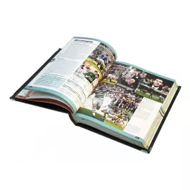 Книга в кожаном переплете "Футбол. Самая полная энциклопедия" в коробе