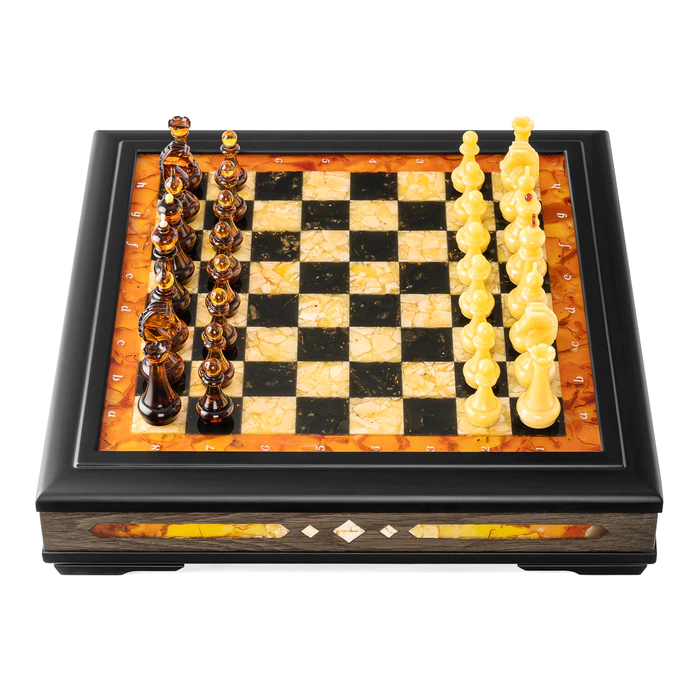 Grey oak chess chest "Aristocrat"