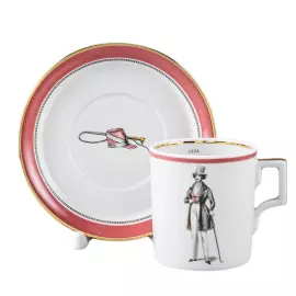 Tea set "Modes de Paris" coat of arms, for 6 persons, 12 items