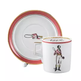 Tea set "Modes de Paris" coat of arms, for 6 persons, 12 items