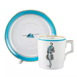 Tea set "Modes de Paris" coat of arms, for 6 persons, 12 items