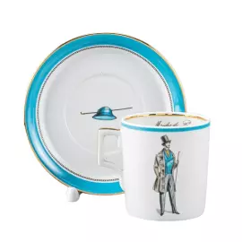 Tea set "Modes de Paris" coat of arms, for 6 persons, 12 items