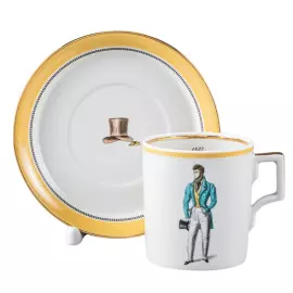 Tea set "Modes de Paris" coat of arms, for 6 persons, 12 items