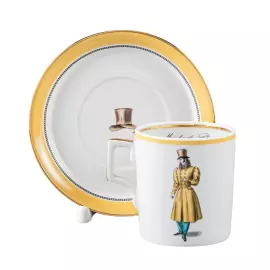 Tea set "Modes de Paris" coat of arms, for 6 persons, 12 items