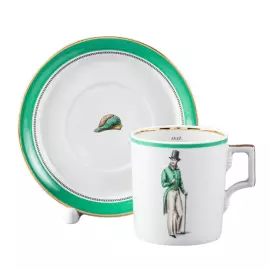 Tea set "Modes de Paris" coat of arms, for 6 persons, 12 items