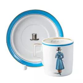 Tea set "Modes de Paris" coat of arms, for 6 persons, 12 items