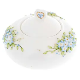Набор чайный из фарфора "Император цветочный. Незабудки" на 6 персон, 14 предметов, в подарочной коробке