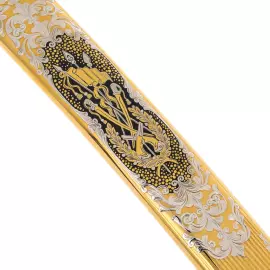 Шашка из дамасской стали "Подарочная" Златоуст