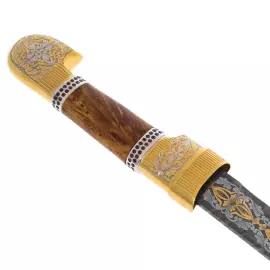 Шашка из дамасской стали "Подарочная" Златоуст