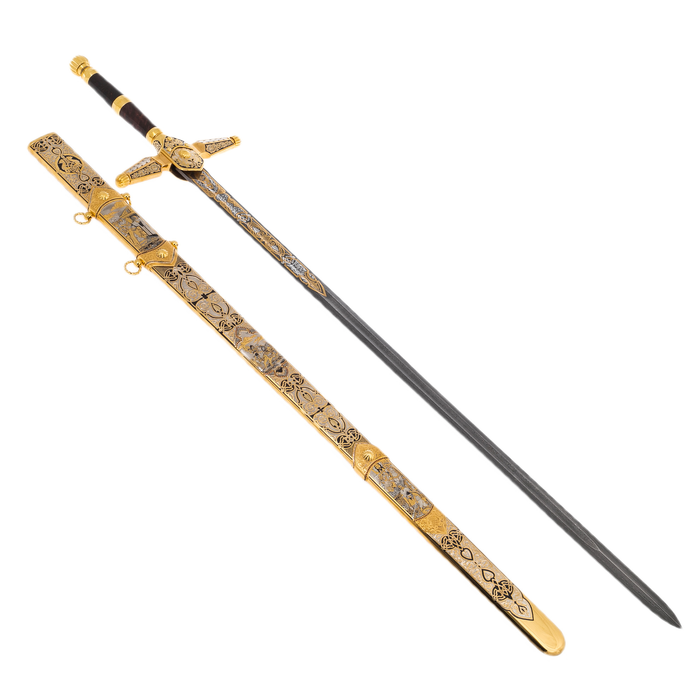 Sword made of Damascus steel "Holy Russia" Zlatoust