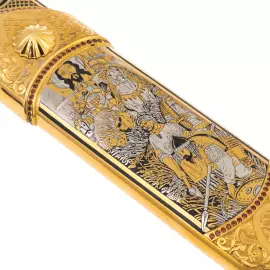 Меч из дамасской стали "Святая Русь" Златоуст