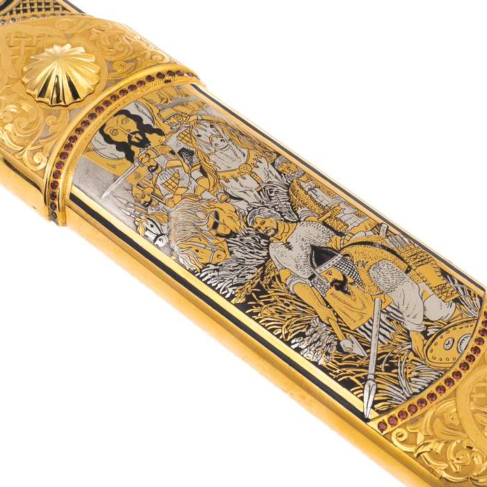 Sword made of Damascus steel "Holy Russia" Zlatoust