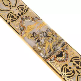 Меч из дамасской стали "Святая Русь" Златоуст