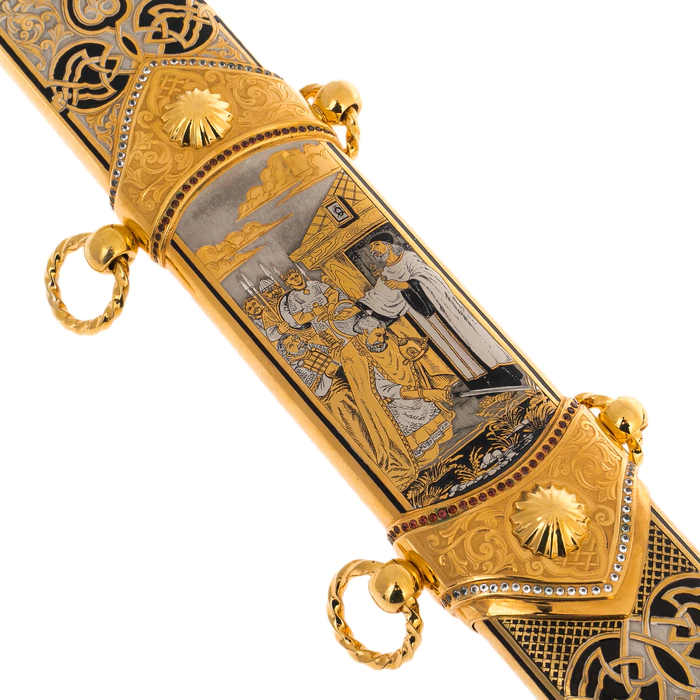 Sword made of Damascus steel "Holy Russia" Zlatoust