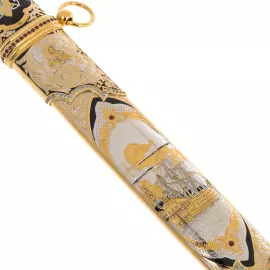 Палаш из дамасской стали "Посейдон" Златоуст