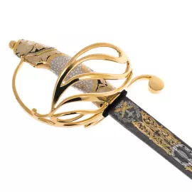 Палаш из дамасской стали "Посейдон" Златоуст