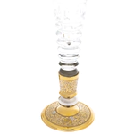 Luxury crystal wine glasses for 2 persons, Zlatoust